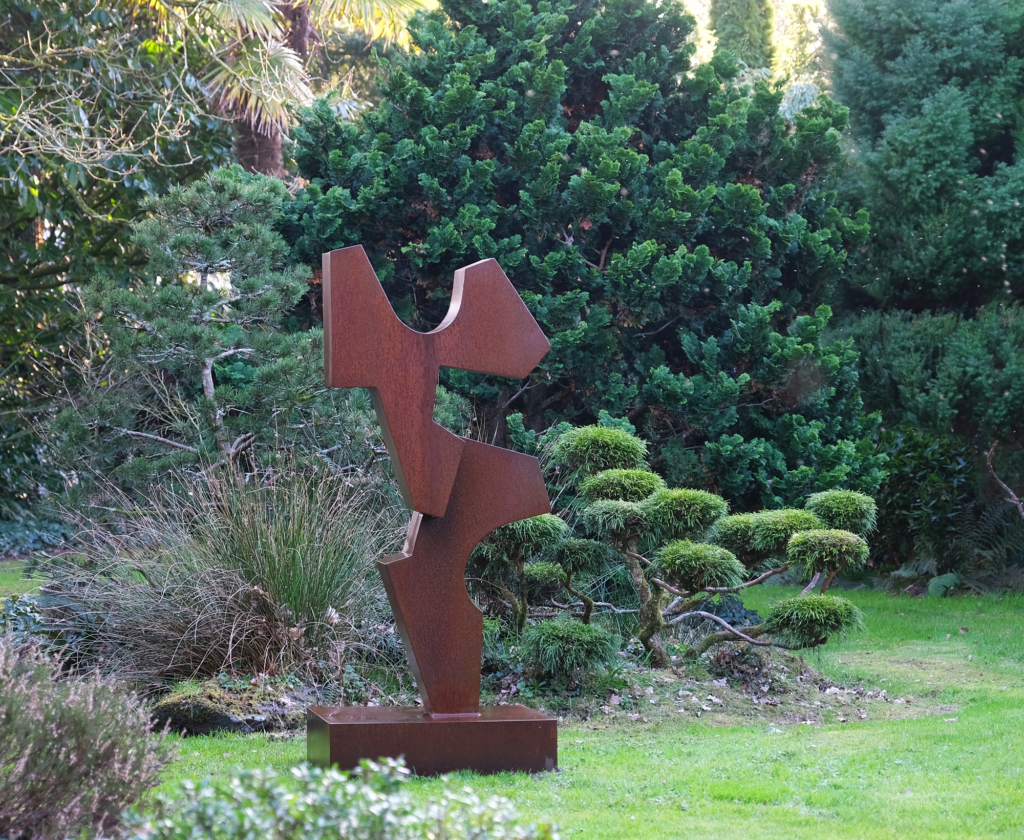 sculpture en acier corten, show room sur rendez vous